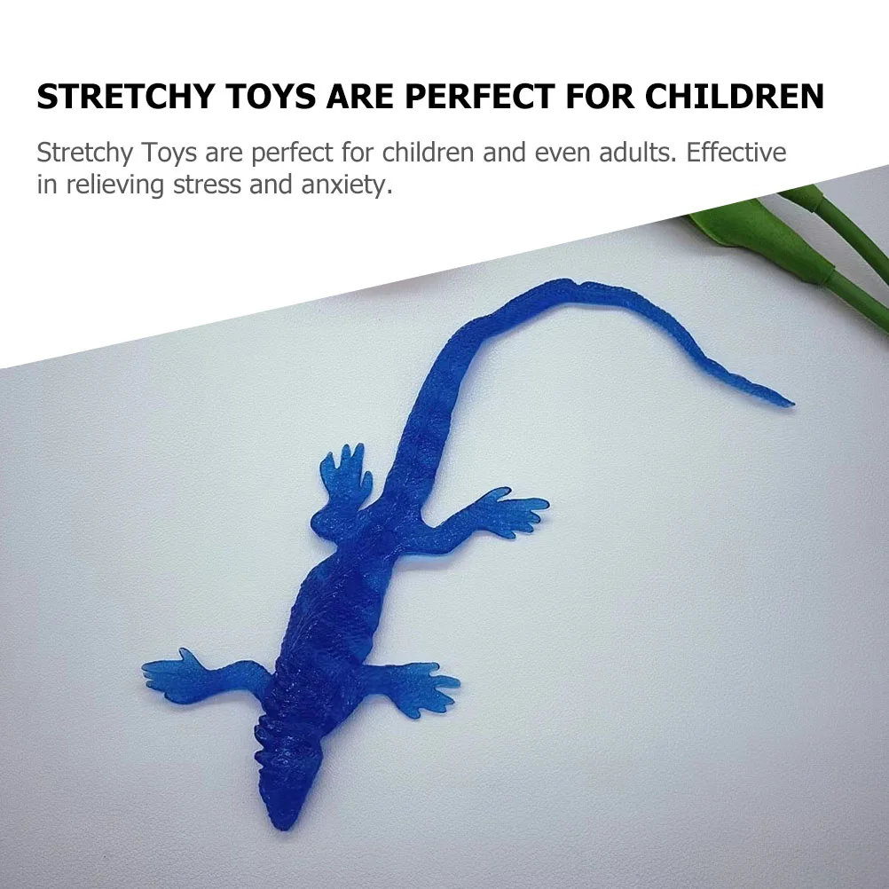 12Pcs Elastic Sticky Toys Stress Lizard Toy Stretchy Toys Children Wall Crawlers Kids Sticky Toys kids toy