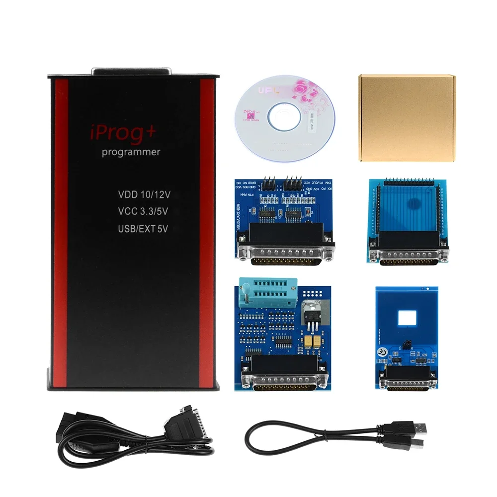 2025 New Arrival IPROG Pro V89 Key Programmer Iprog+ Eeprom IMMO Car Radio Air-bag Reset Dashboard Kilometer DIGIPROG 3 Carprog