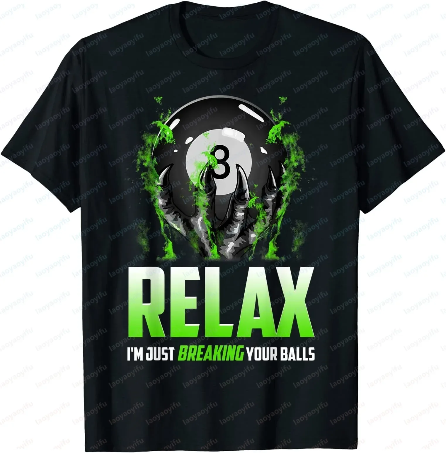 Why I Lose At Billiards Pool Player Sport Snooker Funny Design Unisex T-Shirt Streetwear Outdoor Clothing Short-sleev Summer Tee