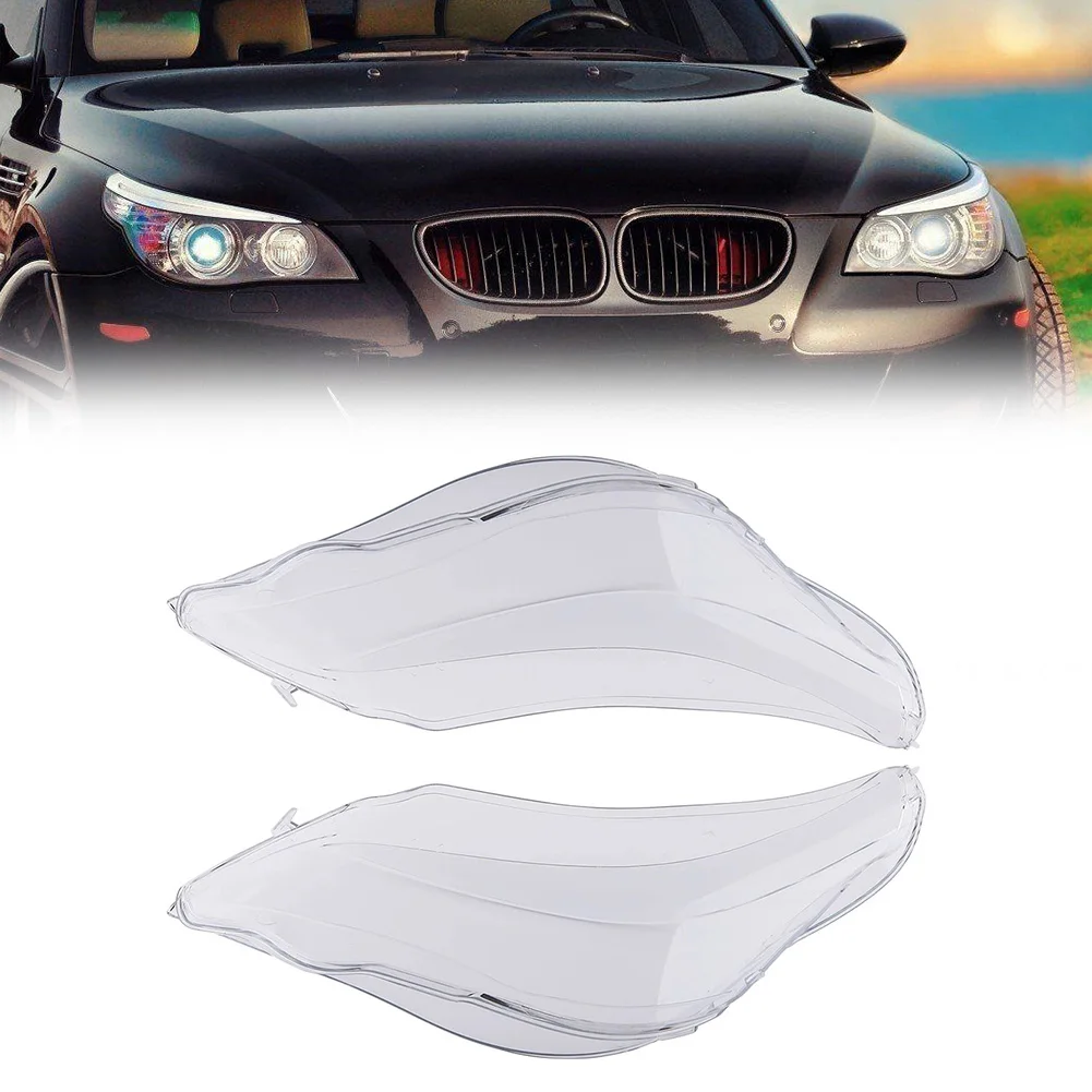 

Пара прозрачных крышек фар 63127165569 для BMW E60 E61 525i, 530i, 545i, автомобильные аксессуары, автосвет