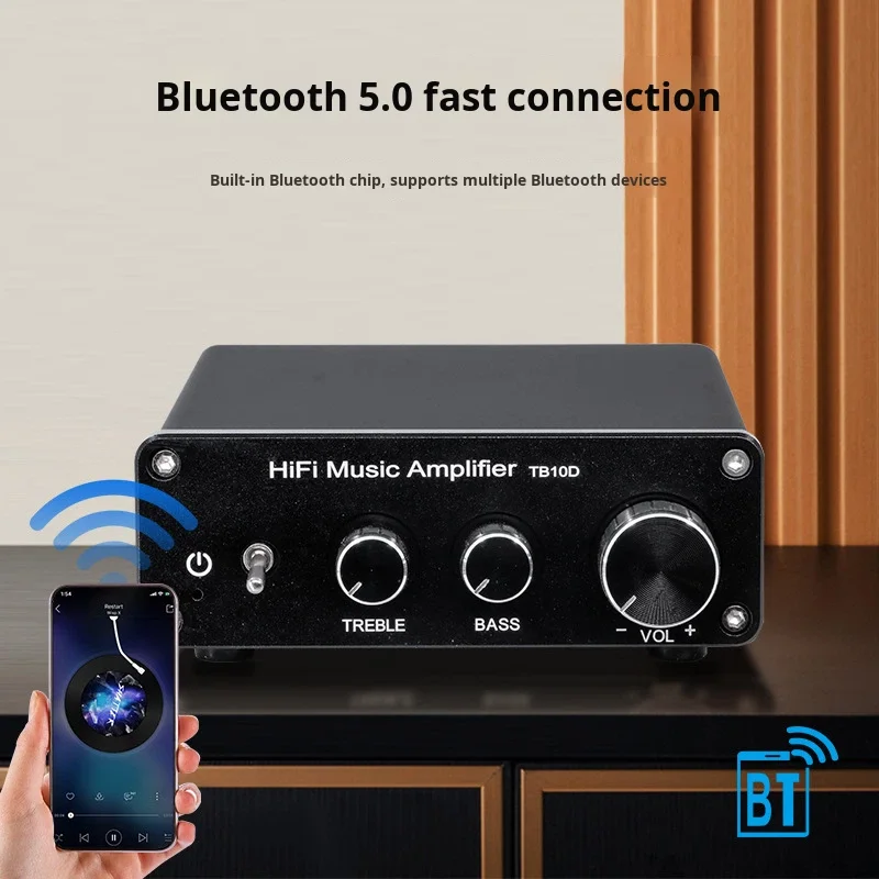 Stereo Audio Digital Amplifier Receiver Mini Hi-Fi Class D Amplifier Wholesale view 4