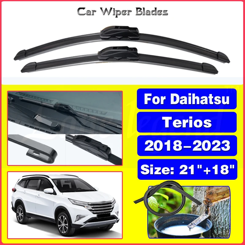 

Front Wiper Blades Brushes Window Windshield Windscreen For Daihatsu Terios Toyota Rush F800 F850 MK3 2018-2023 Car Accessories