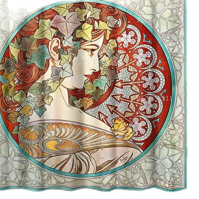

Mucha Nouveau Art Painting Занавеска для душа Винтаж Ковбой Добро пожаловать на Ранчо Дикий Запад Техас Звезда Рустикальная Американская Ферма