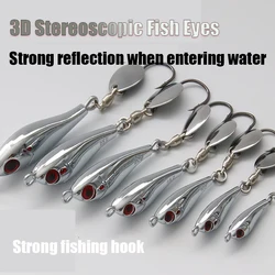 4pcs 5g-30g Silver Metal Fishing Lure Metal Jigging Lure Sea Bass Mackerel Snapper Cast Fishing Bait Sea Fishing Tackle