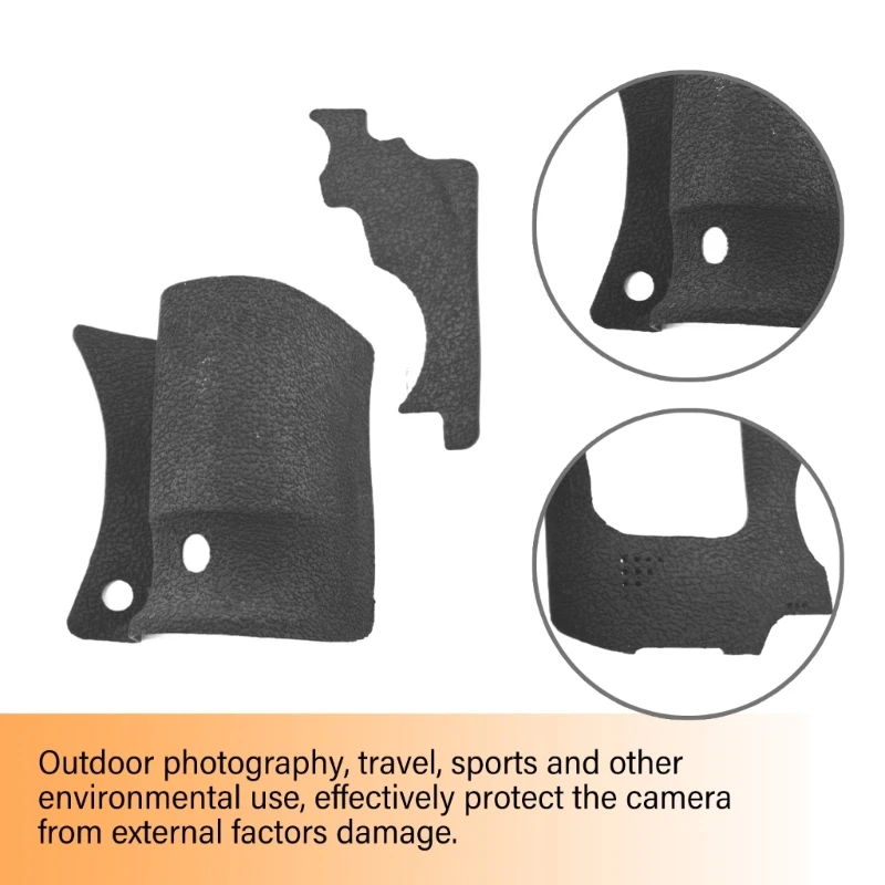 R6FF Professional Camera Rubber Case Protective Cover Set, Soft Rubber Case For 6D Camera Rubber Case Skin 3Pieces / Pack