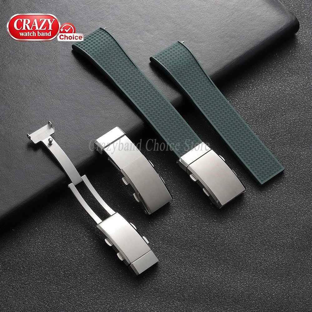 316L Solid Stainless Steel Watch Buckle 14mm16mm18mm20mm22mm Universal Brushed Double Press Folding Extendable Metal Watch Clasp