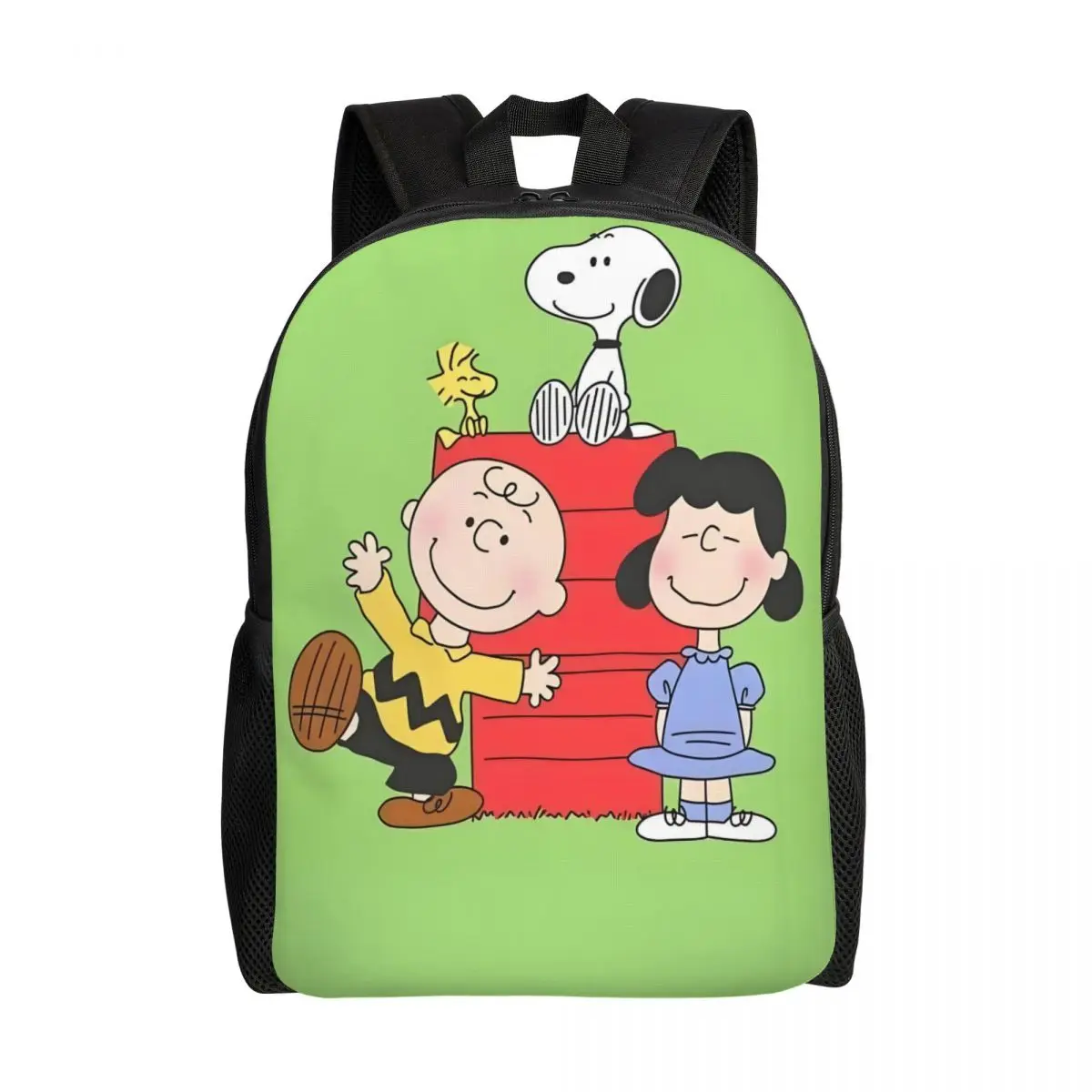 

Custom S-Snoopys Backpack for Boys Girls Cartoon Anime College School Travel Bags Women Men Bookbag Fits 15 Inch Laptop