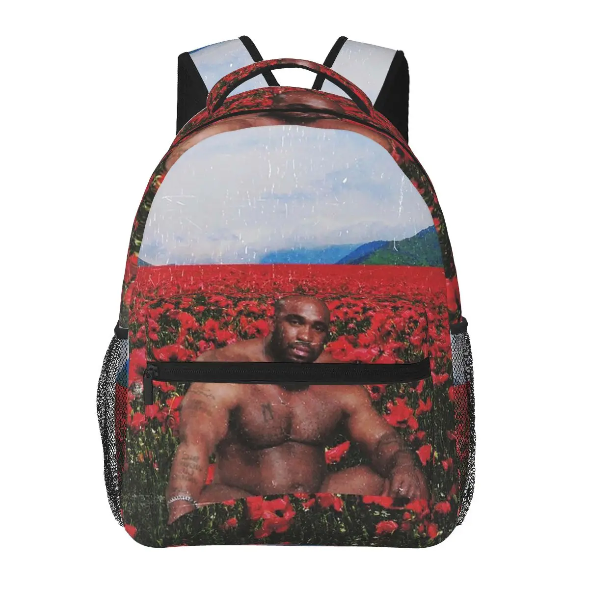 Barry Wood On A Flower Field Backpacks Boys Girls Bookbag Children School Bags Cartoon Kids Rucksack Shoulder Bag Large Capacity