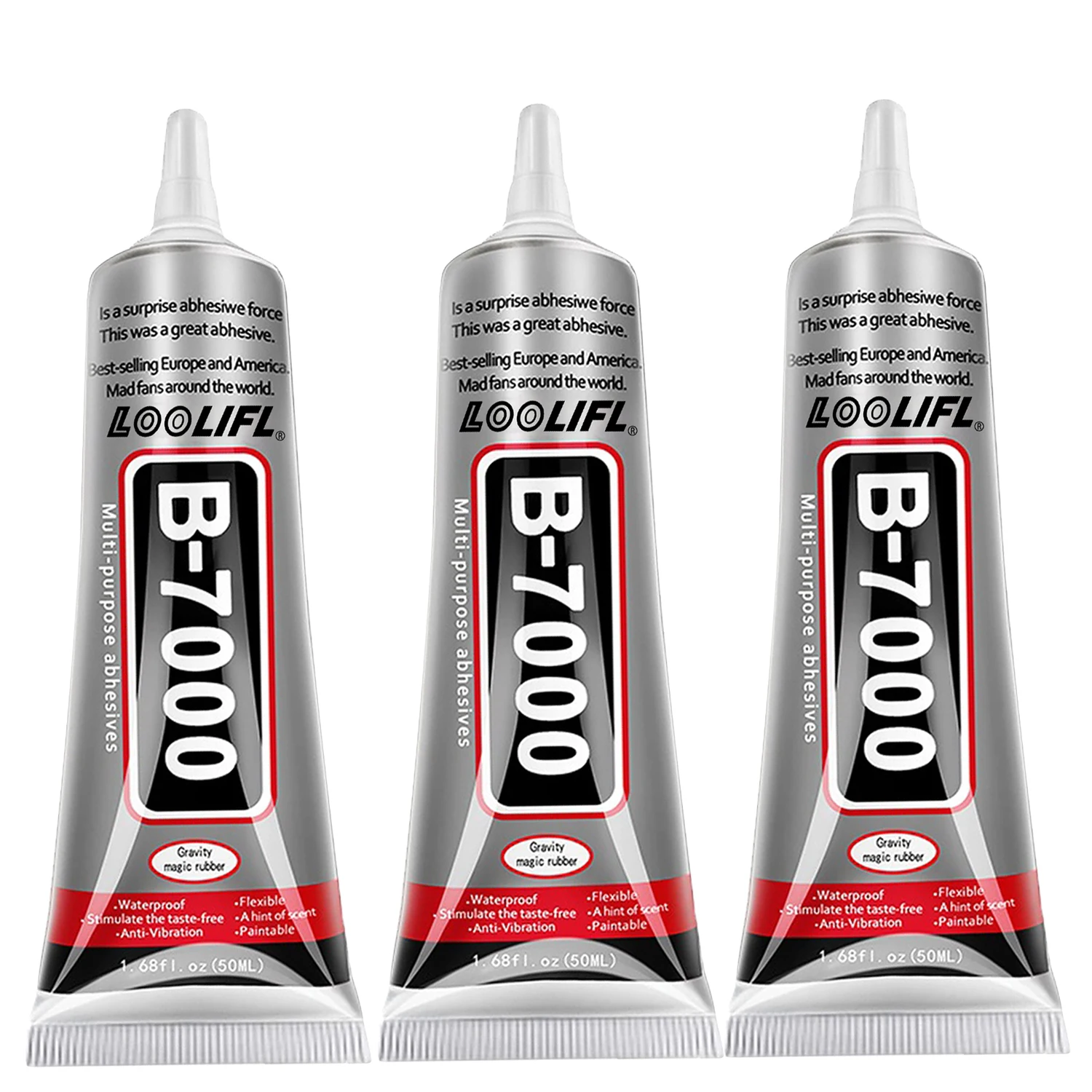 B7000 perekat transparan untuk rhinestone, digunakan untuk pembuatan perhiasan, perekat serbaguna 50ml, rhinestone, kerajinan seni kuku DIY