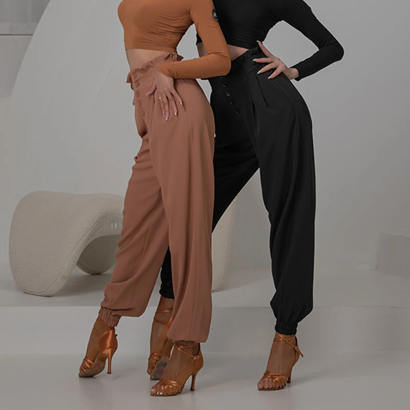 Latin Dance Pants For Women Adult Professional Rumba Practice Trousers Samba Tango Cha Cha Salsa Dance Training Clothing DWY7070