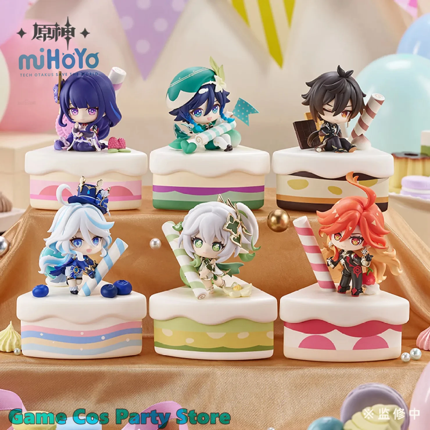 

[Genuine] Genshin Impact Wondrous Travels Series Q Style Statue Venti Zhongli Furina Cartoon Model Mavuika Dolls Anime Cosplay