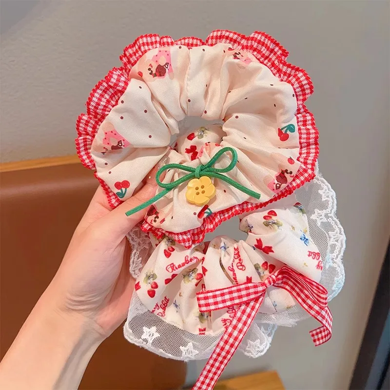 Резинки-для-волос-сладкого-розового-цвета-с-бантом-и-цветочным-принтом-хлопковый-пучок-волос-для-женщин-и-девочек-студентов-элегантные-резинки-для-волос-веревки-в-горошек-держатель-для-хвоста
