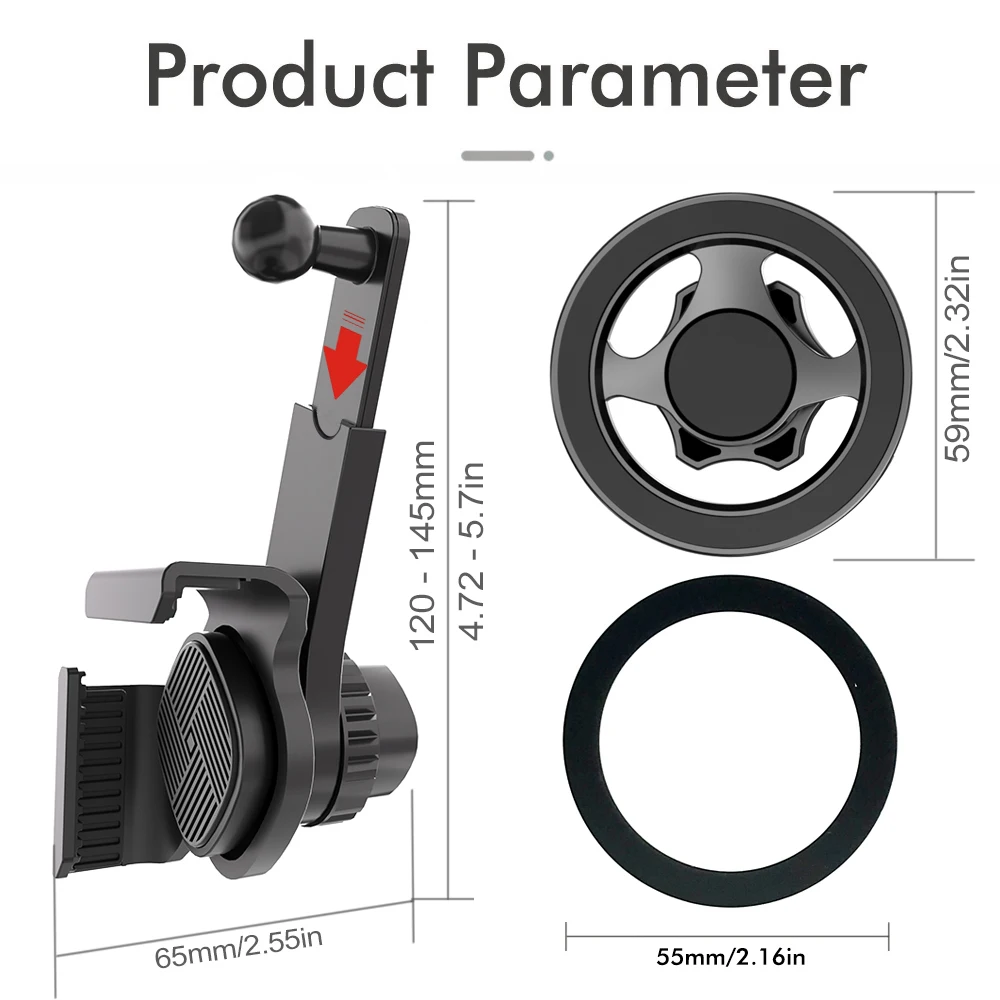 New Car Mounted Display Screen Mobile Phone Holder 360 Degree Freely Rotation Foldable Mount Usded for Car Electric Vehicle image 6