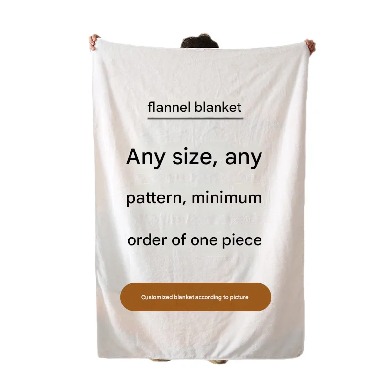Football event flag blanket, office four season spare shawl blanket, various customized activity blankets, instant happy blanket