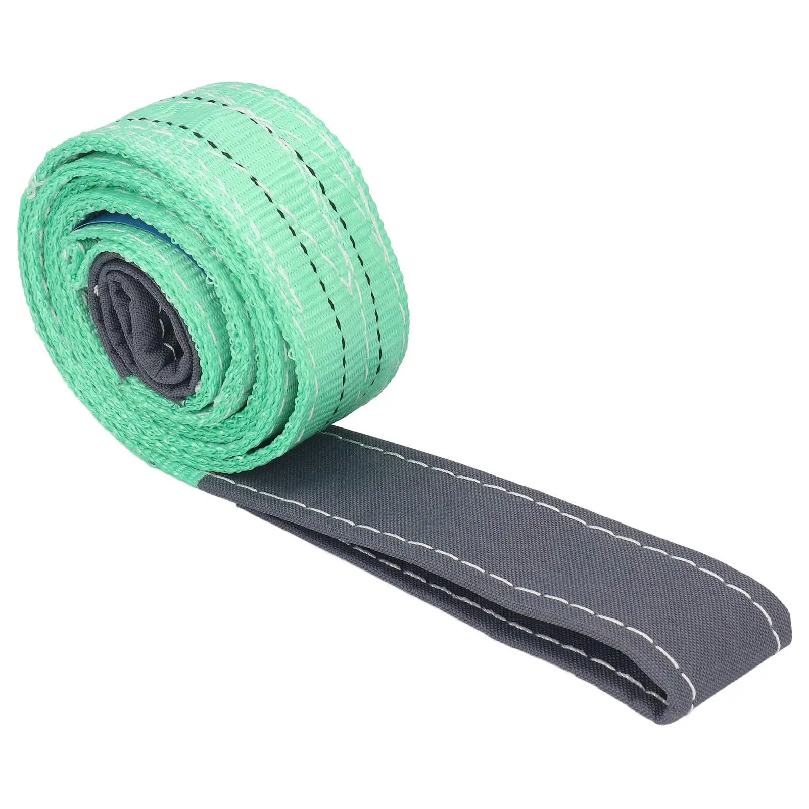 Heavy Duty Double Eye Lifting Strap Crane Hoisting Rope 2T Load Capacity Wear Resistant High Strength Multi Layer Weaving