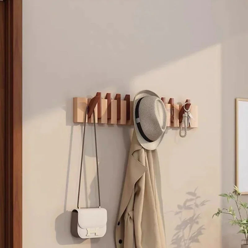 

Piano Keys Coat Rack Color Blocking Clothes Hanger Wall Saving Space Hanger Stand Entrance Hall Storage Furniture for Home