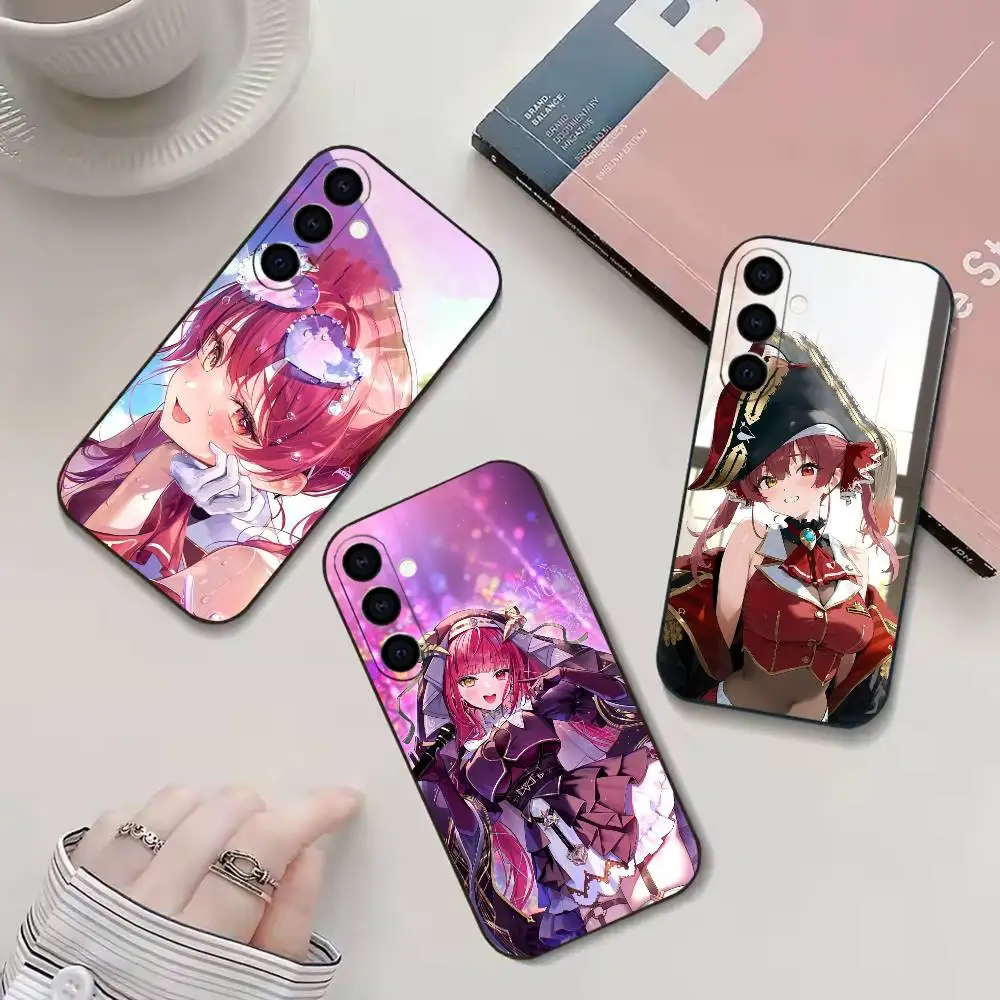 Cute H-Houshou M-Marine Phone Case For Samsung Galaxy A20,21s,22,31,32,52,53,72,73,80,91 Soft Black Shell