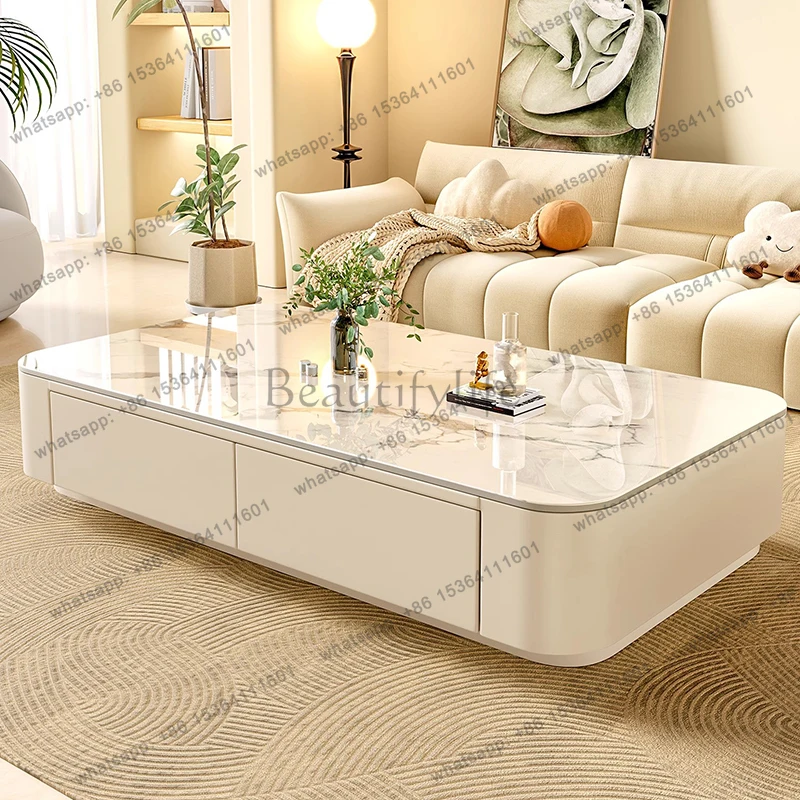 Cheap Cute Coffee Table Clear Simple Designer Modern Luxury Decoration Side Table Writing Mesas Bajas Living Room Furniture