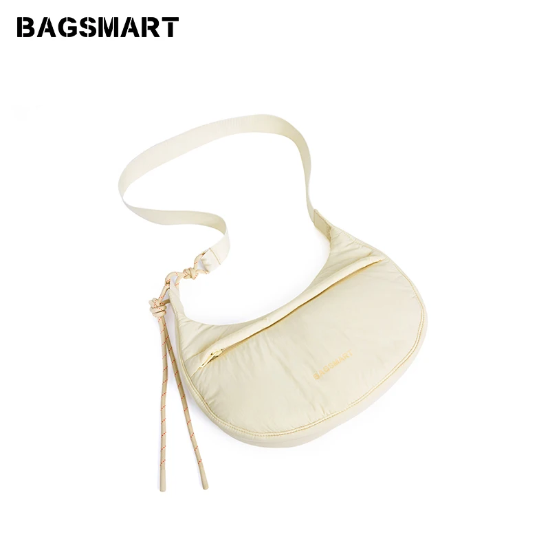 BAGSMART-Bolsa tiracolo feminina, casual, ombro único, viajante, esportiva, bolinho, nova moda