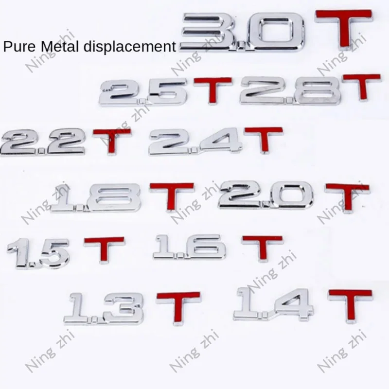 

3D Metal Alphabet Number Letter Ornament Car Stickers Decals Waterproof Displacement Exterior Styling Decoration Accessories
