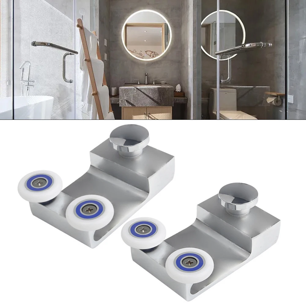 

Nylon Wheels Bathroom Slide Door As Shown Bathroom Sliding Door Pulley Roller Compatible With Various Doors Easy Maintenance