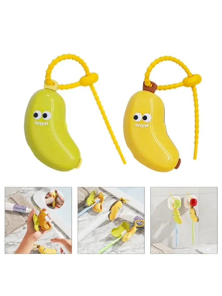 Sanitary Banana Toothbrush Case Safe Plastic Dustproof Travel Essential