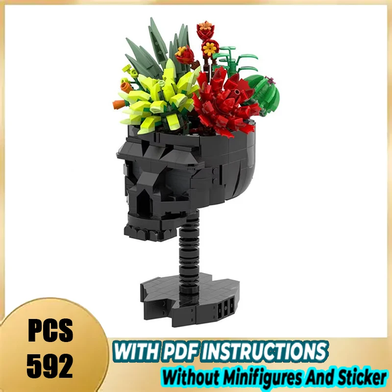 exquises-briques-de-construction-moc-neuves-ornement-en-forme-de-crane-modules-techniques-modele-en-briques-cadeau-jouet-de-noel-ensemble-d'assemblage-diy