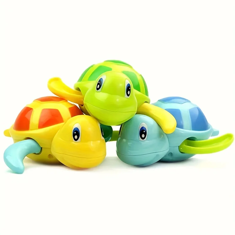 3PCS Bathroom Pool Swimming Turtle, Bathing Water Play Clockwork Toy, Suitable for Youngsters Water Play,Kids Festival Gift