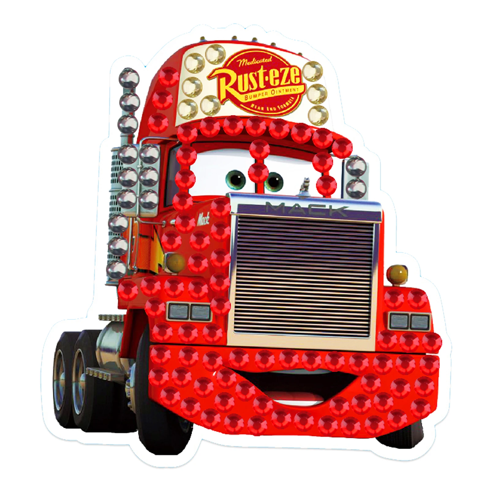 Cartoon Car Children Diamond Painting DIY Handmade Random Point Drill Stick Random Decoration sticker Suit Semi-Finished Product view 3