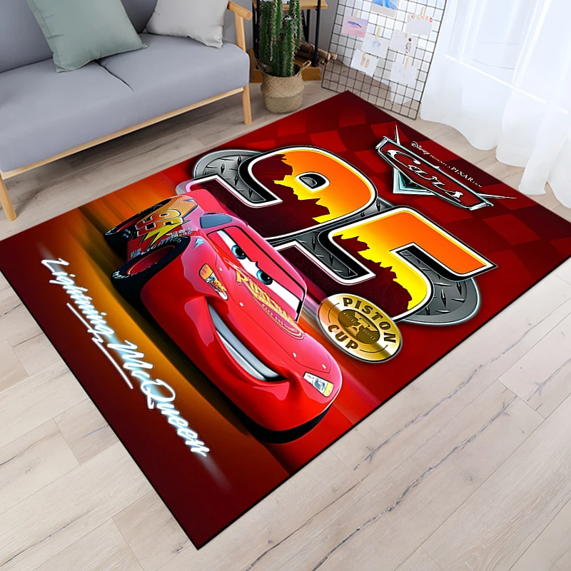 Disney Lightning McQueen tappeto modello auto tappeto per soggiorno tappetino da bagno tappeto zerbino creativo per la decorazione della casa della