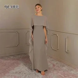 Mulheres Vestidos de dama de honra, elegantes vestidos de chiffon, gola redonda, plus size, vestido de casamento, novo