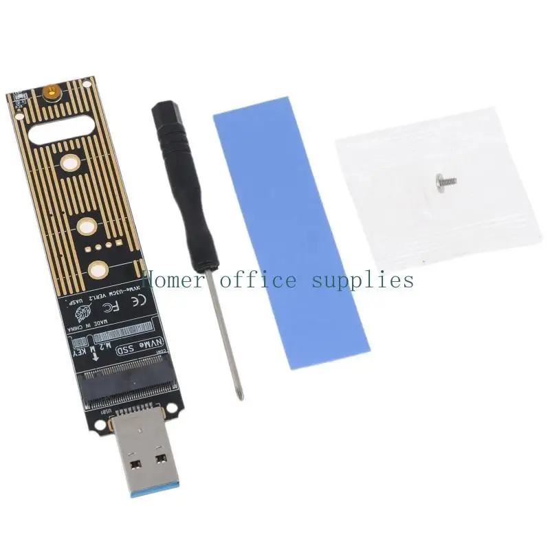 K43B 2 في 1 لـ M.2 إلى USB SSD Dual Board لبطاقة محول M.2 NVME PCIE لـ 2242 2260 2280 NVME لـ M.2