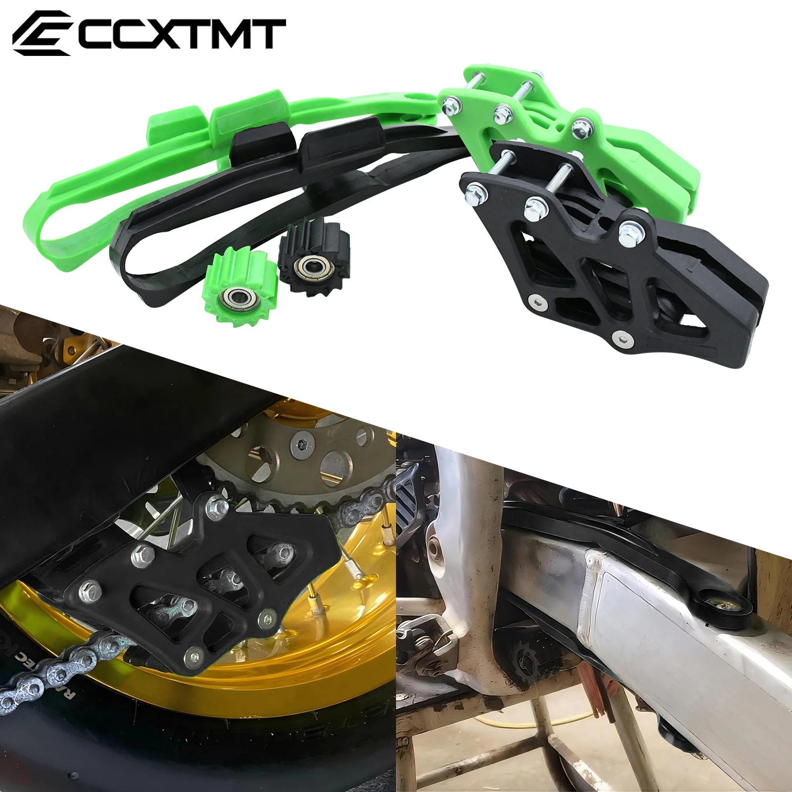 Motorcycle Chain Guide Slider Guide Swingarm Roller For Kawasaki KX KLX 250F 450F 450R KX250F KX450F KLX450R 2008-2020 Universal