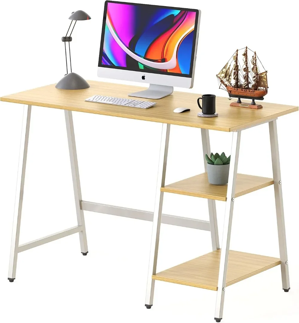 

Trestle Home Office Computer Desk, Oak