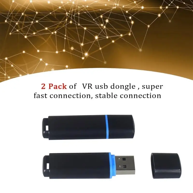 1 Pair USB Dongle Receiver USB Wireless Adapters Receiver for SteamVR Tracker Activity Receive Game Accessory