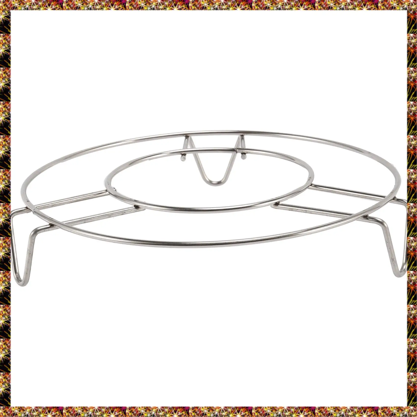 BTCL Stainless Steel Round Steamer Steam Rack Kitchen Cooking 6 Inch Dia