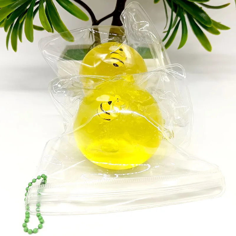 Novelty Funny Cute Bee Maltose Syrup Squeeze Adult Stress Relief Toy Stress Ball Slow Rebound Anti Stress Kids Baby Toy