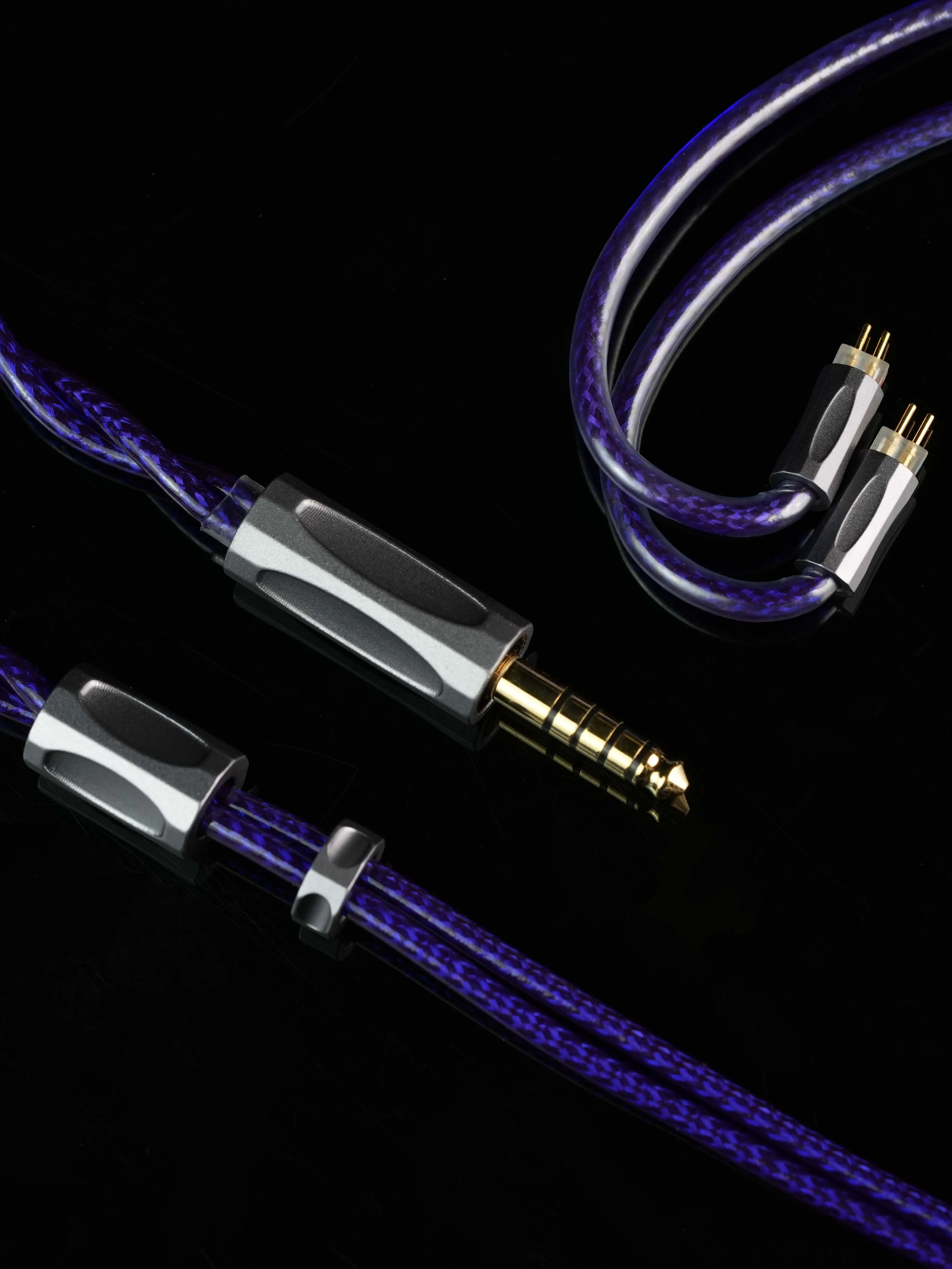 TRKAPLST-50 7N OCC Posrebrzany Kabel Słuchawkowy 2.5 3.5 4.4mm Zbalansowany Kabel Ulepszający Do IE900 0.78mm Wpuszczany 2-Pinowy MMCX HIFIMAN — zdjęcie produktu 7