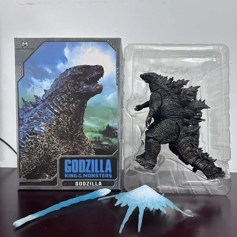 Atomic Blast Shin Gojira Godzilla rey de los monstruos Godzilla evolucionado Ver rosa azul naranja negro espalda 16CM modelo de figura de acción