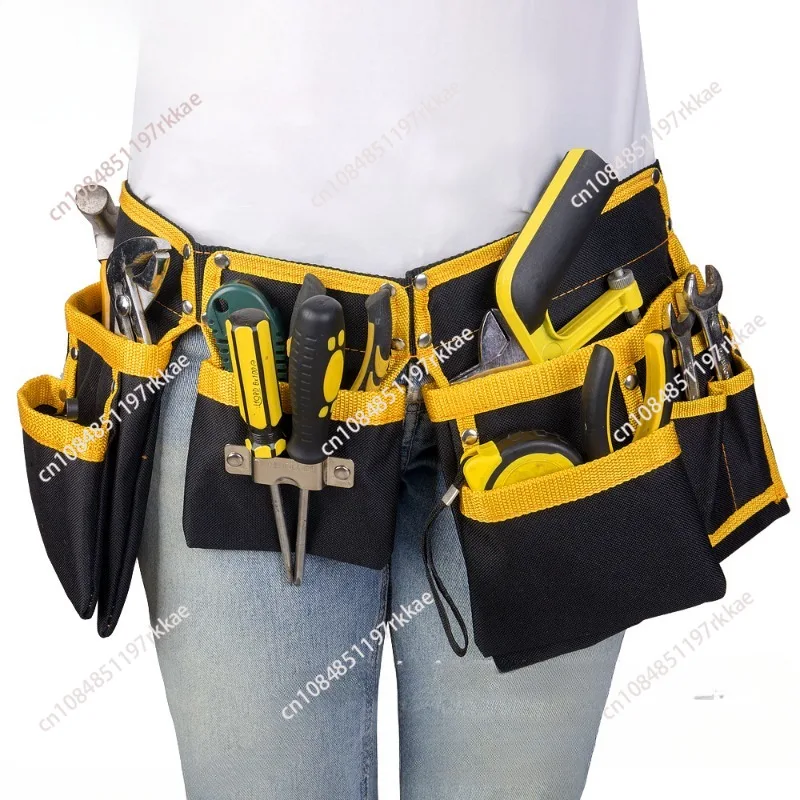 Multi-functional Electrician Tools Bag Waist Pouch Belt Storage Holder Organizer Oxford Cloth