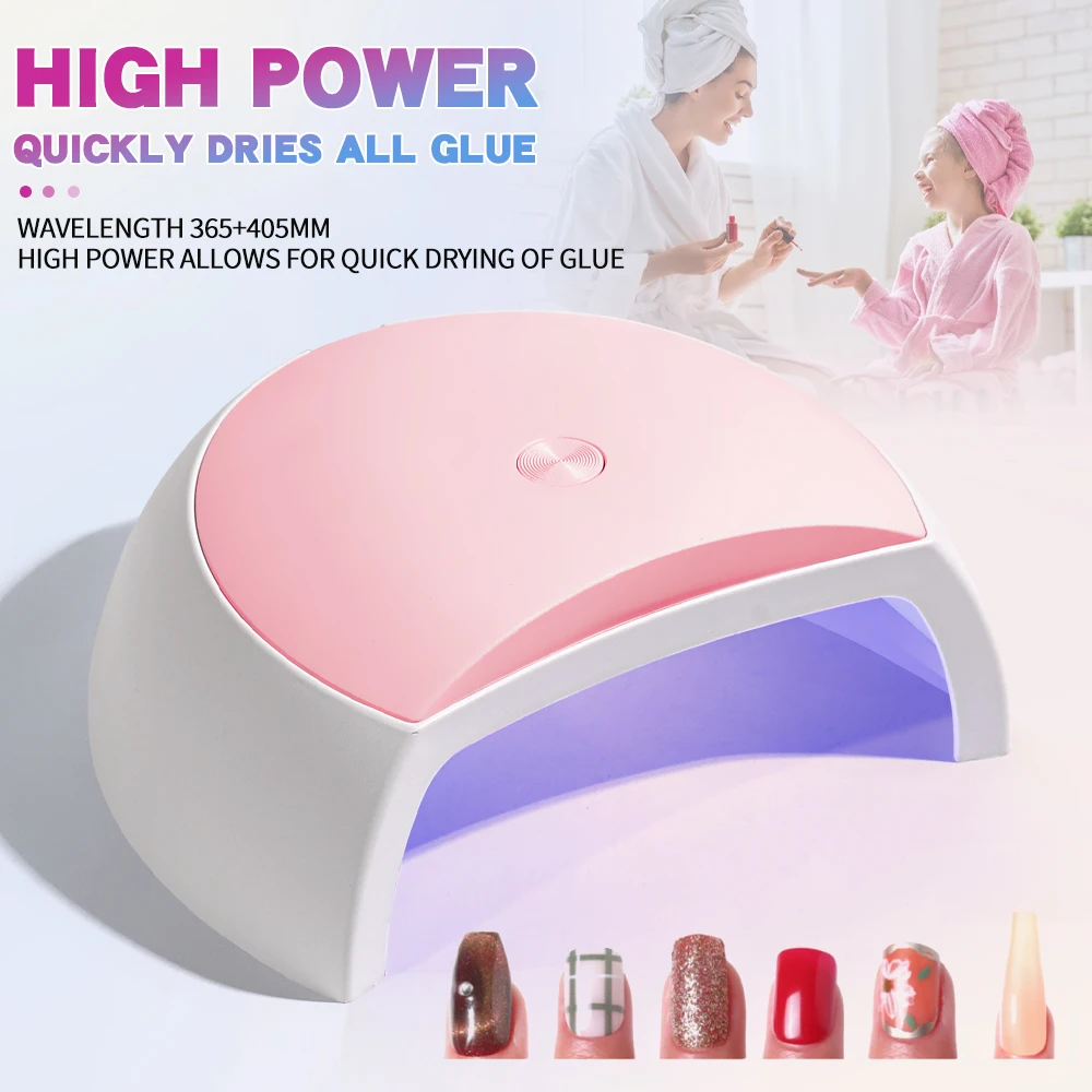 LINMANDA 60W Mini UV LED Nail Lamp UV Light for Nails With 4 Timer Settings LED Nail Light Suitable for Home Diy and Nail Salon