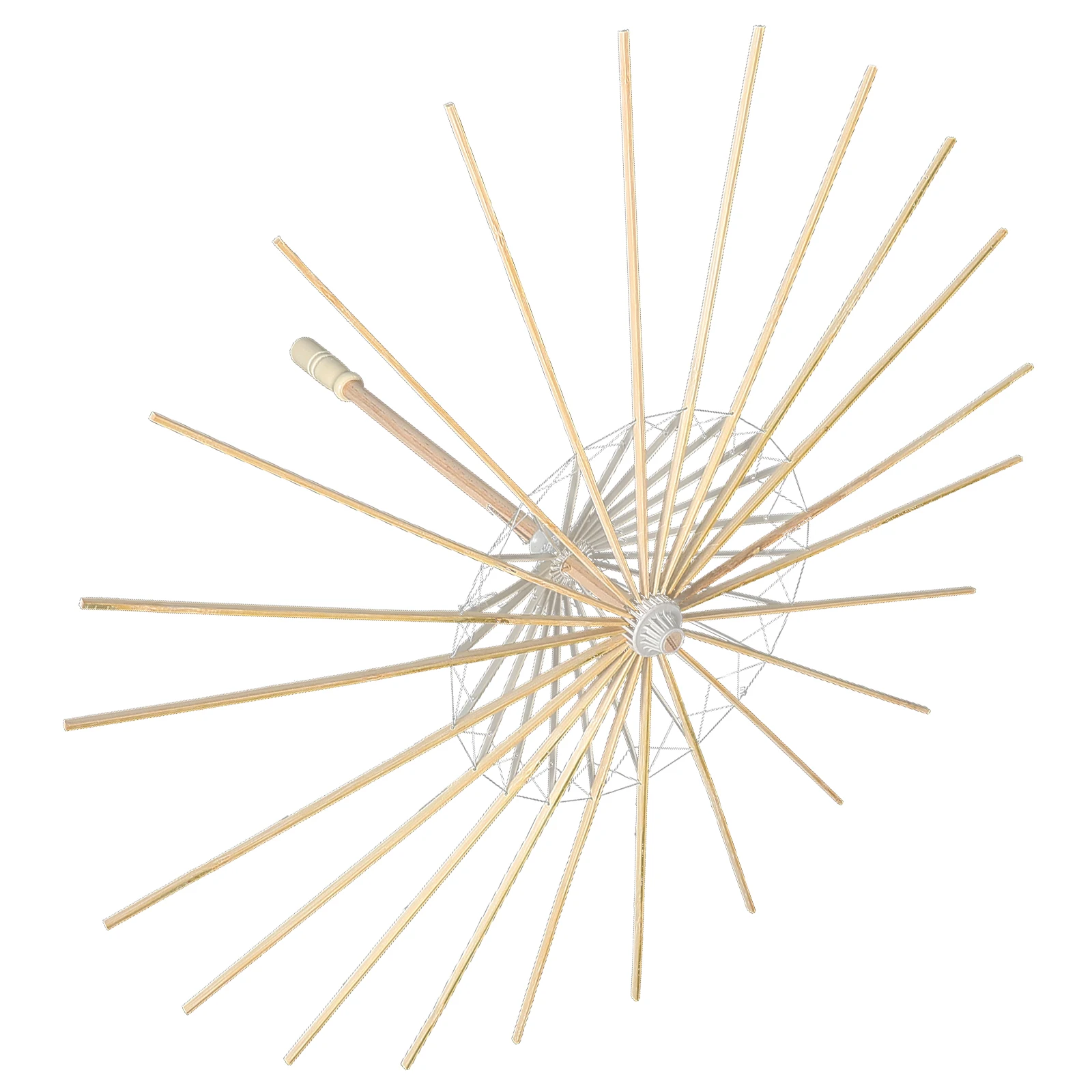 

Oil Paper Umbrella Frame Wooden Diy Bones Wedding Decor Photo Prop Small Parasol Stand Japanese Tea Party Role