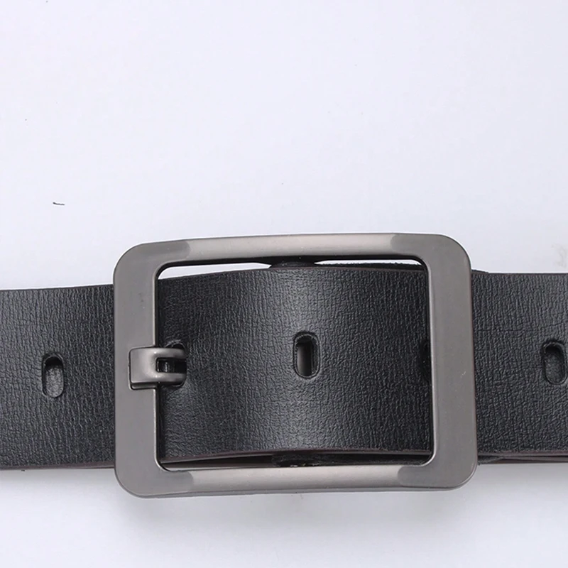 Ремень мужской из ПУ кожи, Модный повседневный дизайнерский пояс для джинсов с роскошной пряжкой с язычком