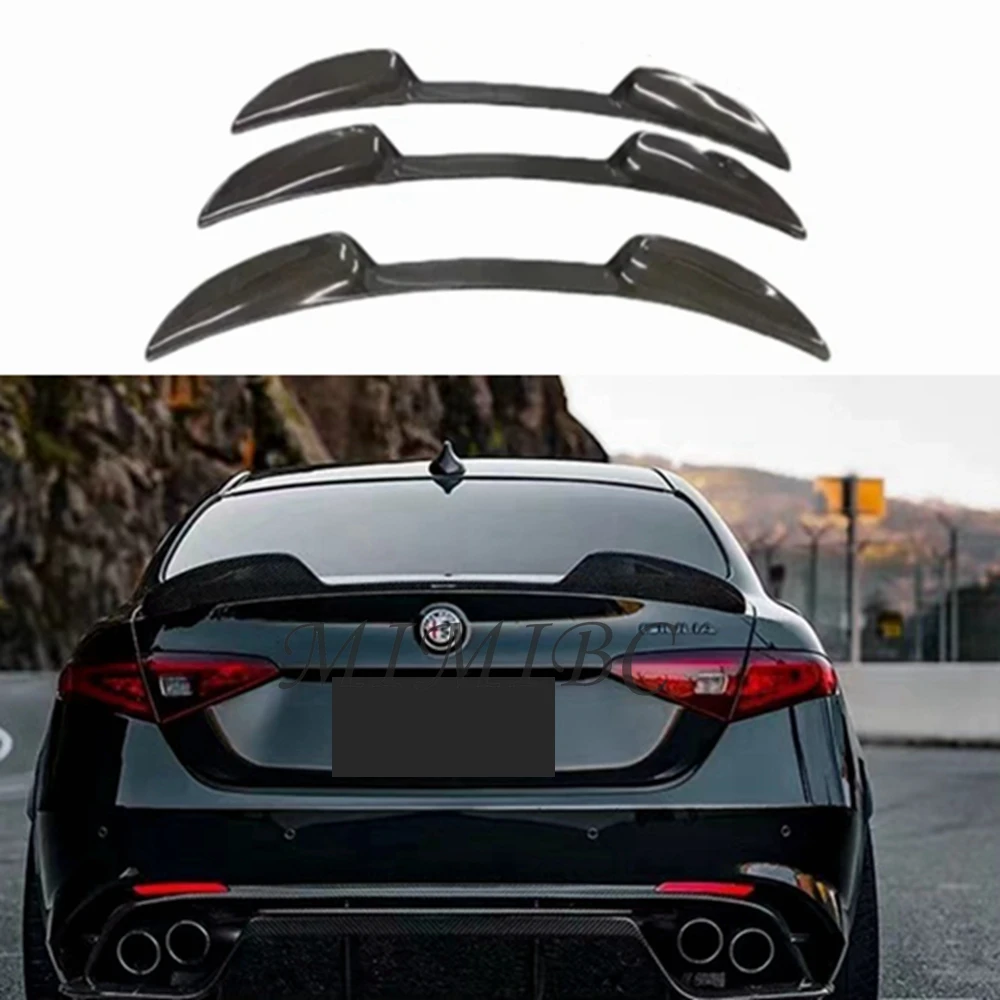 

For Alfa Romeo Giulia 2015-2019 GTA Style Rear Spoiler Car Real Carbon Fiber Rear Trunk Spoiler Wing Parts Body kit