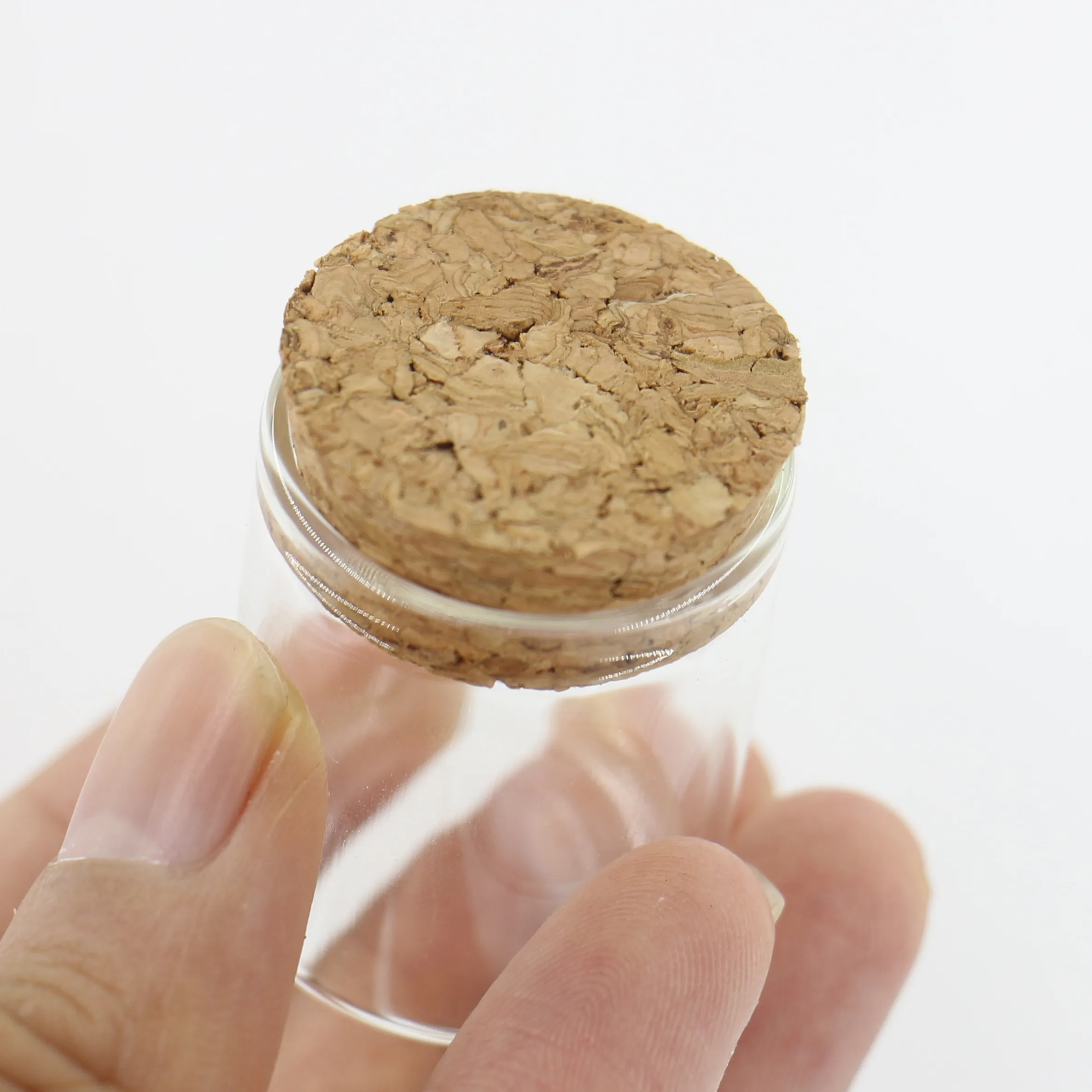24 개/몫 25*30*35mm 12ml 작은 유리 병 마개 유리 항아리 테스트 튜브 코르크 향신료 미니 DIY 병 용기 항아리