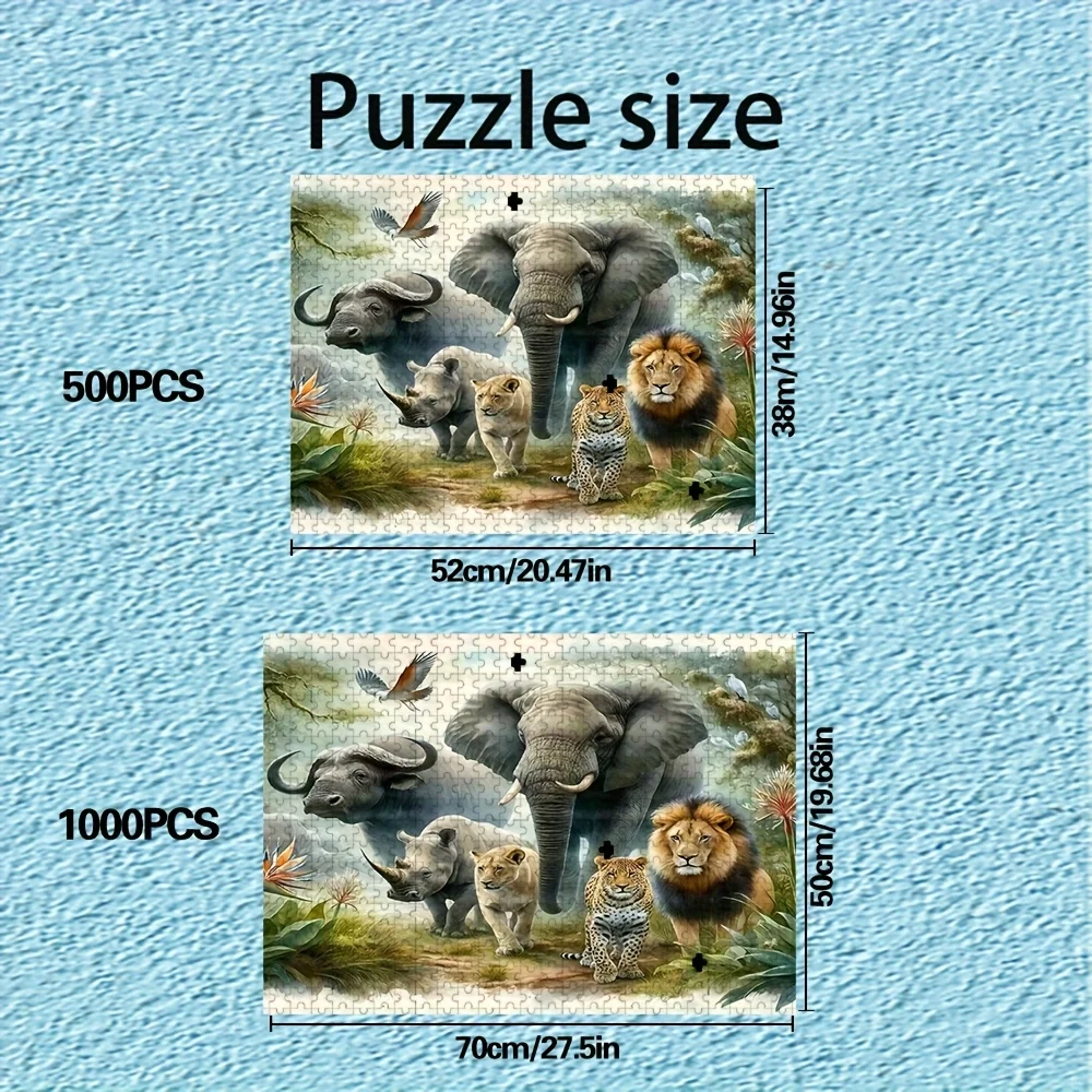Puzzle adulte 500/1000 pièces |   Jeu familial amusant de haute qualité, anti-stress, idéal pour les anniversaires, Noël, Halloween et cadeau