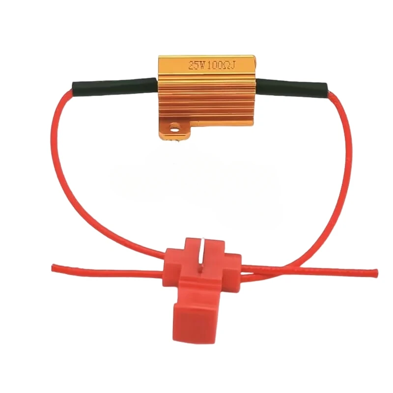 2/4Set 25W 50W Load Resistor For LED Bulb Reverse Light Turn Signal Fog Lam 25w 50w Wirewound Aluminum Resistor