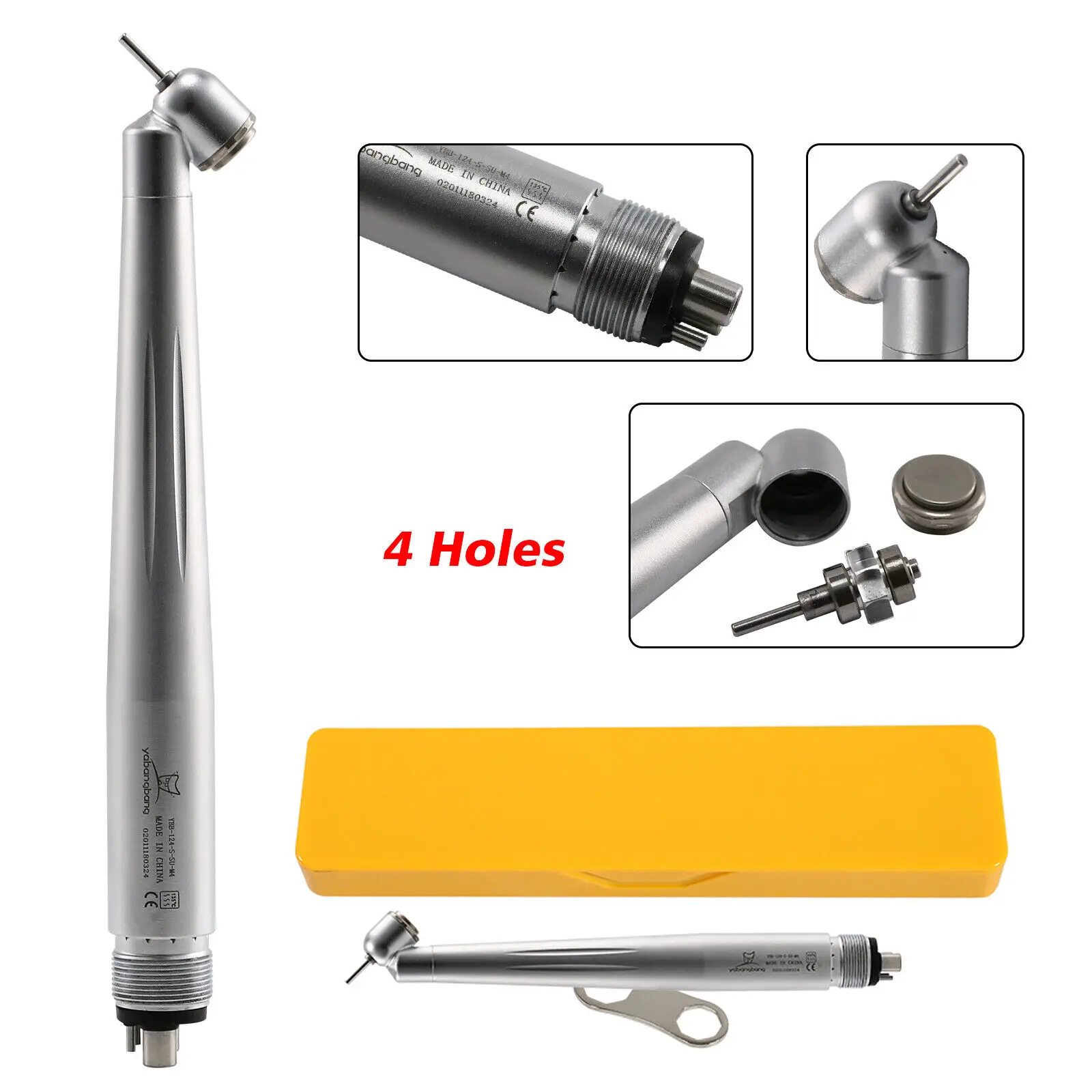 

NSK PANA MAX Type Dental 45 Degree Surgical Handpiece High Speed Single Water Spary Turbine 4Hole