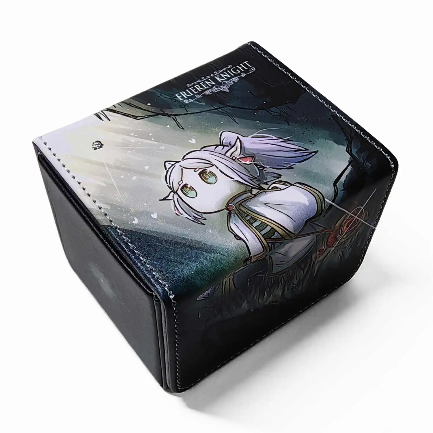 Diy Self Made The Hollow Knight Card Storage Box WS PTCG OPCG Collection Card Pu Leather Protective Box Anime Cards Gift Toys