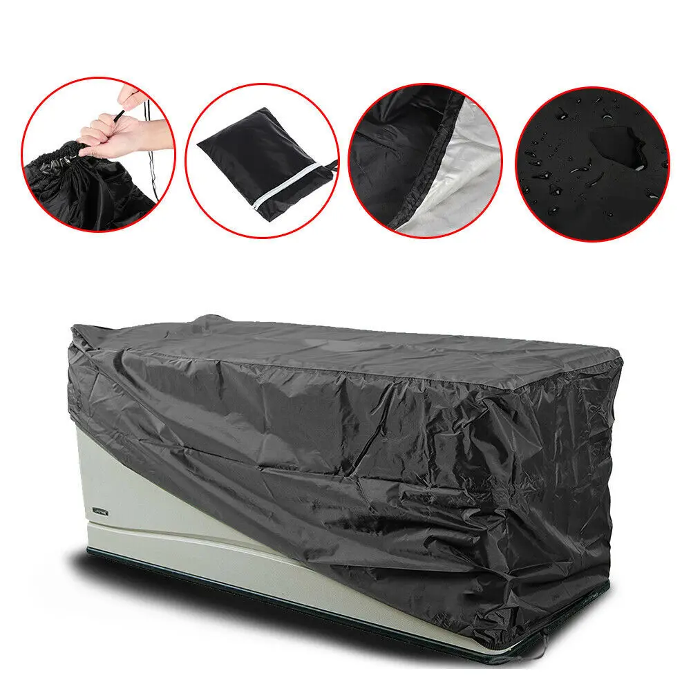 Deck Box Cover Waterproof Dust-proof Furniture Cover Outdoor Storage Protective
